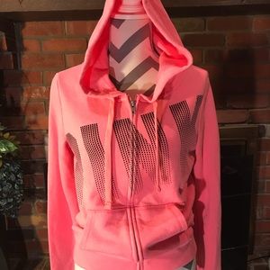 VICTORIA SECRET PINK. Zip up jacket with hood.